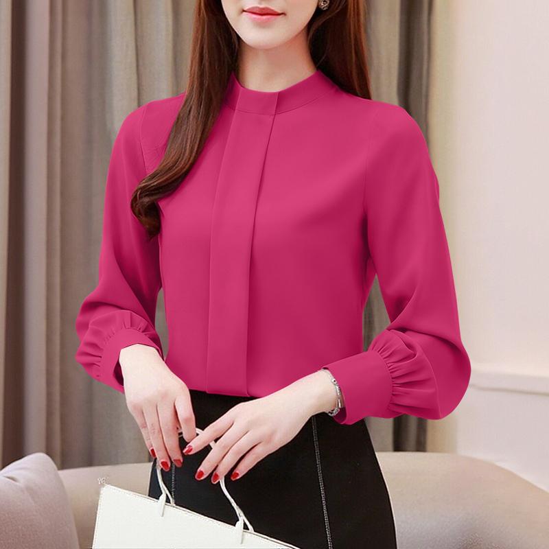 ZANZEA Women Casual Round Neck Loose Long Sleeve Blouse