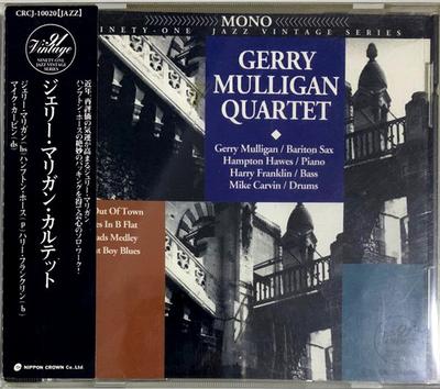 CD GERRY MULLIGAN QUARTET GERRY MULLI  Quartet CRCJ10020 91 Vintage 1996 Japan Jazz Used