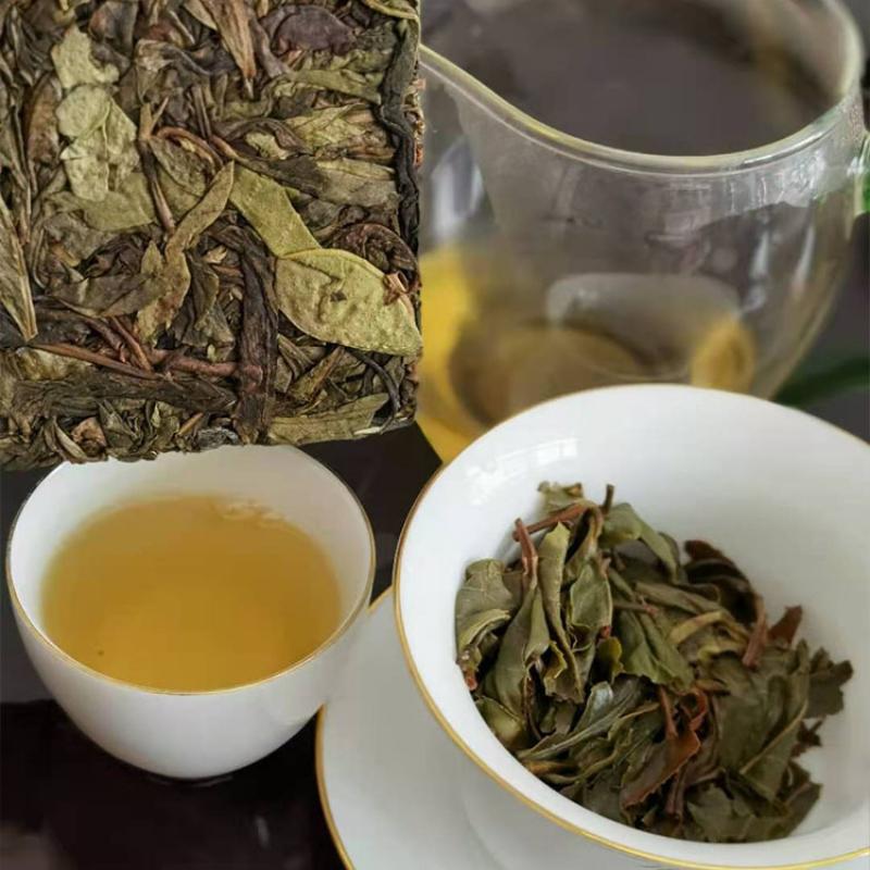 Golden Brick Ancient Tree Golden Leaf Pinghe Ancient Tree Tea Pu-erh Tea Raw Pu