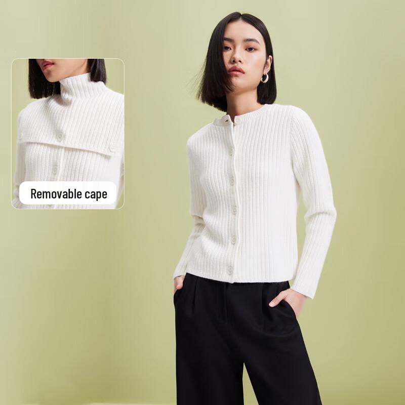 VEROMODA Detachable Shawl Two-Piece Knit Sweater