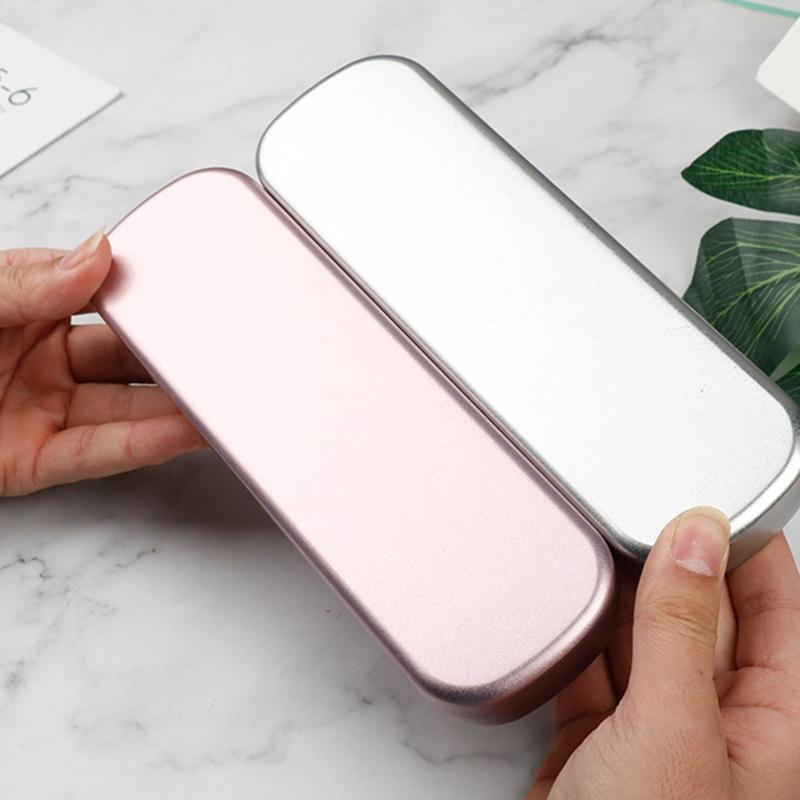 Mini Metal Pen Case with Cushion Pocket Hinged Tin Box Fountain Pen Holder for Students Office Women Men Business Travel