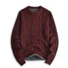 2025 Herren Übergröße Warmer Grobstrick Pullover mit Rundhalsausschnitt