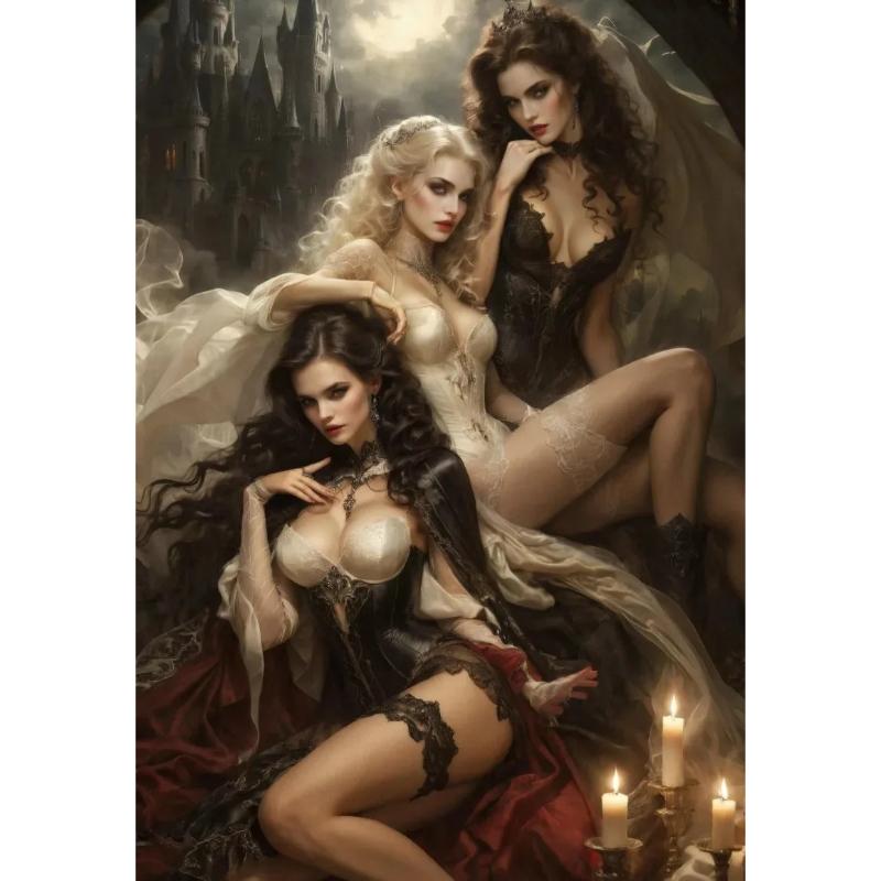 Kobieta Maska Impreza Fantasy Wiedźma Mroczna Sztuka Plakaty Druki Obraz na Płótnie Sztuka Ścienna Obraz Salon Dekoracja Domu