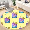 1pc Dice Cocktail Pattern Chair Carpet for Office Non Slip, Lightweight, Machine Washable Rug for Office Holiday Decor