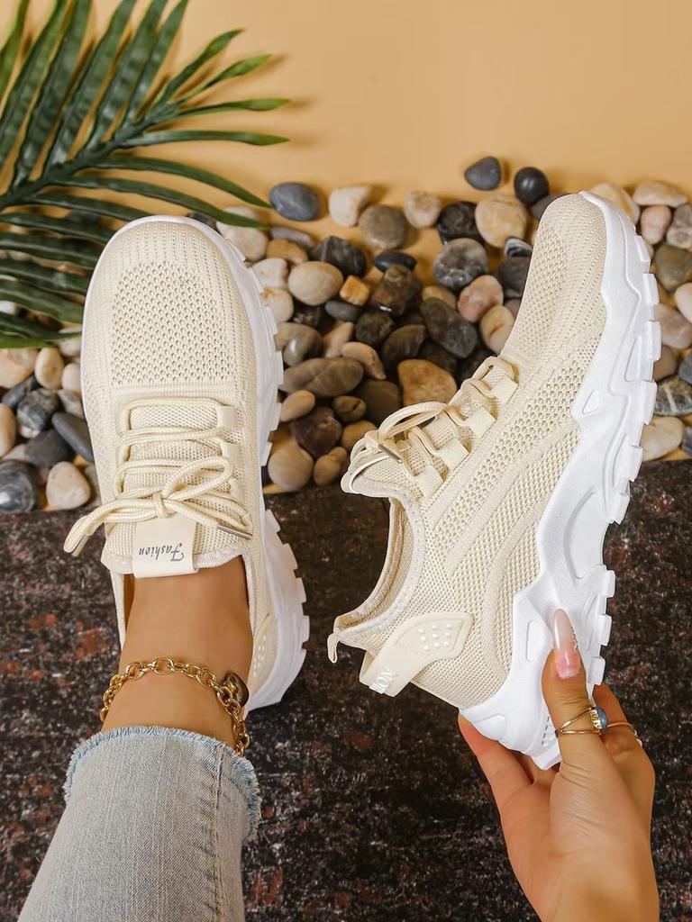 Schuhe Damen beliebt Sommer Damenschuhe vielseitig Sportnetz Einzelschuhe Außenhandel Damenschuhe Fliegenstrick Mesh modisch und atmungsaktiv