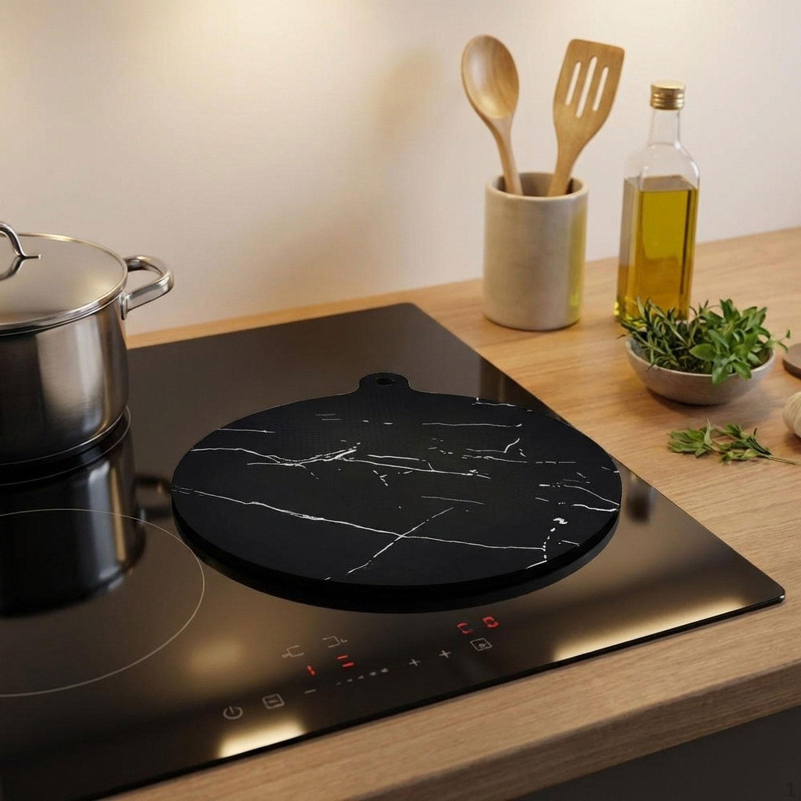 

Mat for Induction Hob, Scratch-resistant, Round, Reusable, Versatile, Cooktops And Diameter 18cm