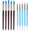 5PCS Silicone Clay Sculpting Tool for Brush Modeling Dotting Nail Art Pottery Clay Tools DIY Carving Sculpting Tools