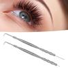 2pcs Eyelash Lift Tool Bamboo Joint Shape Handle Double Head Lash Perm Tool with Comb for Perming Eyelashes