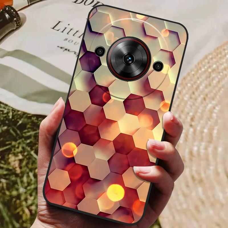 Per ZTE Blade A75 5G Custodia Cool Stampata Silicone TPU Morbida Cover per ZTE Blade A75 5G Custodie Nere Protettive Guscio Telefono A 75 5G