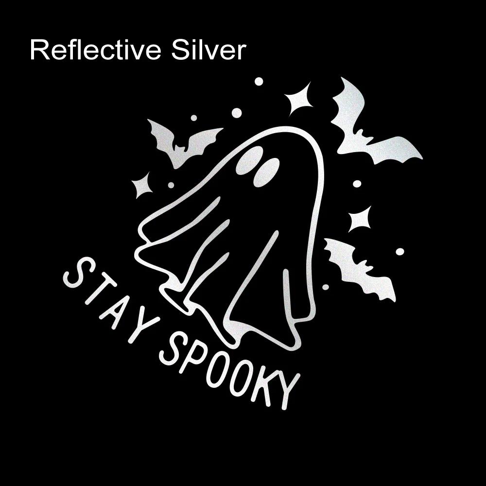 Reflective Car Sticker Waterproof Vinyl Decal Halloween Bat Ghost Pattern Decoration for Motorcycle Window Rear Winshield Bumper