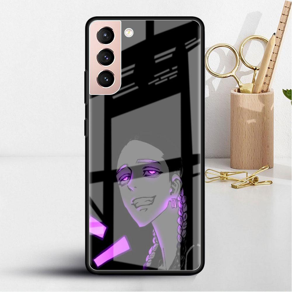 

Стеклянный чехол для Samsung Galaxy S22 S20 FE S21 5G S10 S9 Plus Note 10 20 Lite закаленный чехол для телефона Япония Аниме Токио Мстители Leather