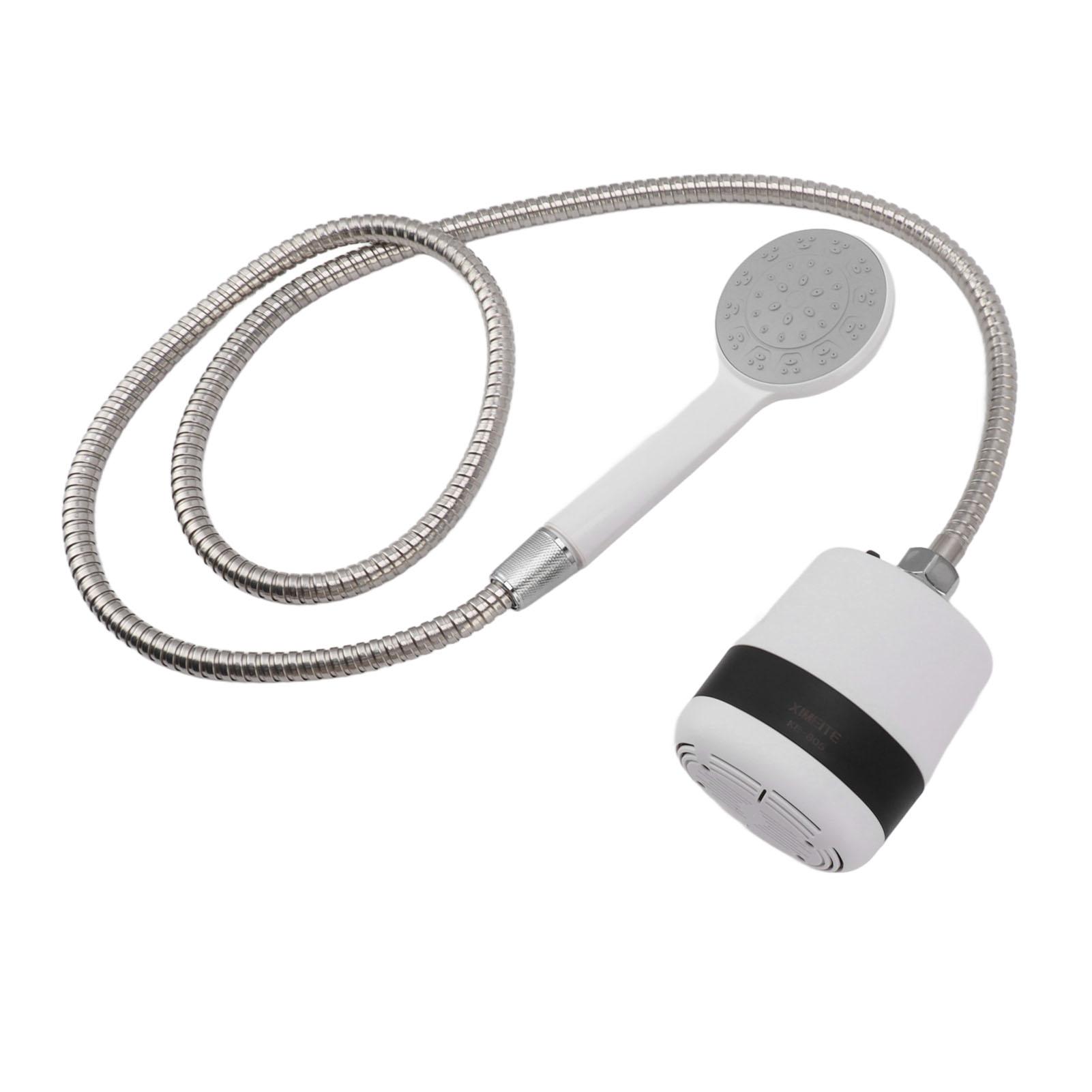 

Портативный душ со стабильным потоком 2200 мАч, сильное всасывание со шлангом 1,5 м, походный душ для мытья автомобиля, полива цветов белый