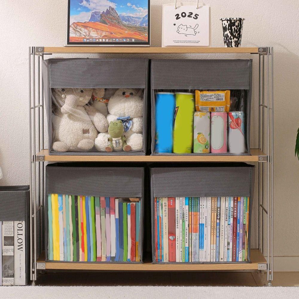 Non-woven Fabric Comic Book Bag Large Capacity Miscellaneous Storage Box Toy Organizer  for Home