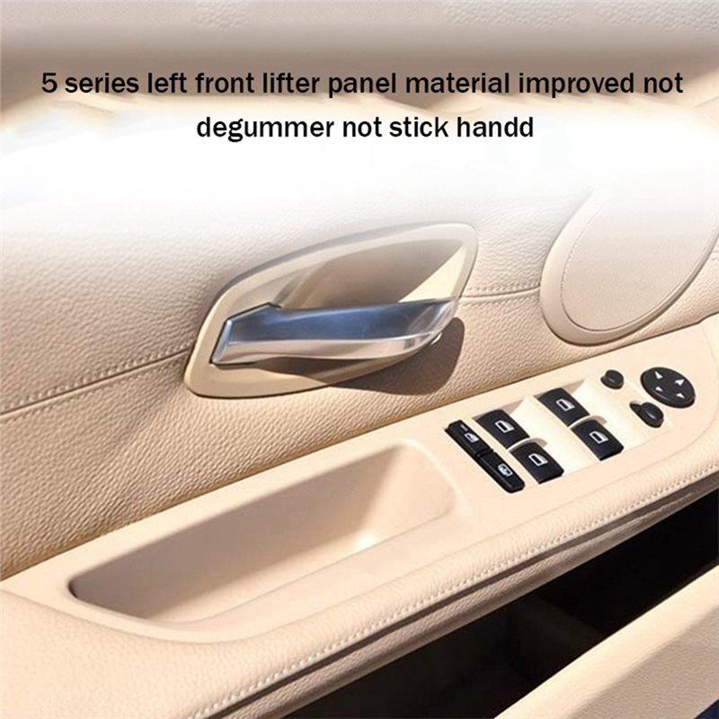 Bezel 51416983705 Beige Driver Left Window Switch Trim For BMW 5-Series E60 E61 2008-2010 Door Armrest Upper Panel