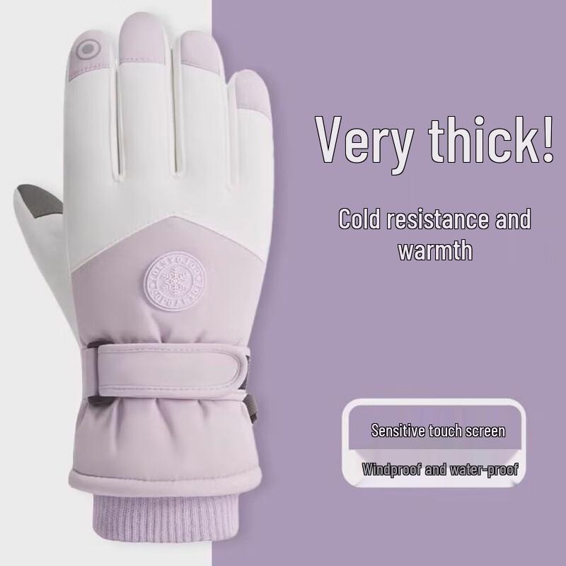 Ankelai Unisex Winter Waterproof Touchscreen Ski & Cycling Gloves