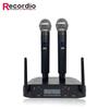 8Recordio GAW-GLXD4 Kabelloses Anti-Feedback Mikrofon Duo für Bühnen-/KTV-Auftritte