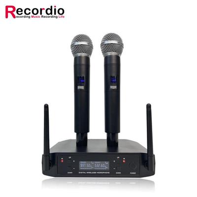 8Recordio GAW-GLXD4 Wireless Anti-Howl Microphone Duo for Stage/KTV Performance