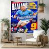 Manchester City Custom Your Name Wall Decor Tapestry Art For Pet Memorial Birthdaywedding Party Backdrop Family Gift