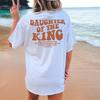 Tochter des Königs T-Shirt Ästhetisches Christliches Shirt Damen Religiöse Shirts Bibelvers Shirts Christliches Geschenk Damenbekleidung