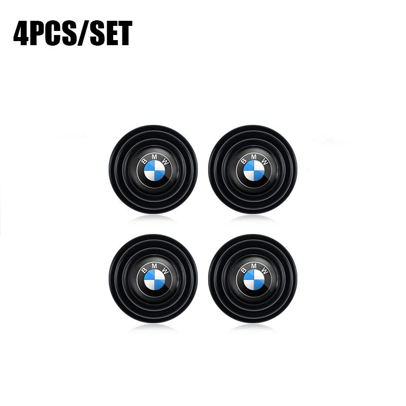 SHEJ3 4/12Pcs Soundproof Silicone Pad Car Styling Door Crash Pad Stickers For BMW G80 G06 G07 G42 G14 G15 G16 F82 F20 F21 F83 M2 M3 M4