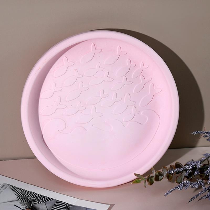 DIY Drip Glue Mold Water Pattern Fish Storage Tray Ins Ocean Style Jewelry Tray Mold