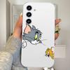 Coque de téléphone mignonne Jerry et Tom Pour Samsung Galaxy Coque transparente A52 A12 A51 S21 Edge S22ULTRA S23 S24 S20LITE Plus Ultra