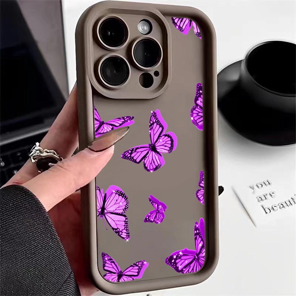 Husă pentru telefon Moale Ochi de înger TPU pentru Samsung A05 A04 A30 A50 A13 A23 A53 A14 A24 A34 A54 A15 A25 A35 A55 S20 S23 FE S24 Ultra Ae58 Design de artă fluture