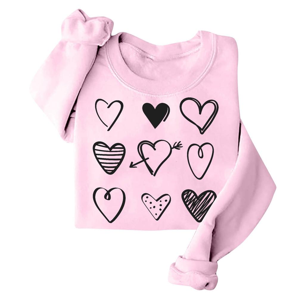 Women's Loose Printed Hooded Sweatshirt Casual Fashion Sports Sweatshirt