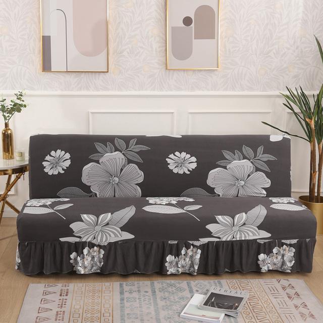 

Эластичный складной чехол для дивана-кровати без рук, чехлы для диванов для гостиной, диван-кровать с эластичным дном и юбкой для детей M 150-170cm