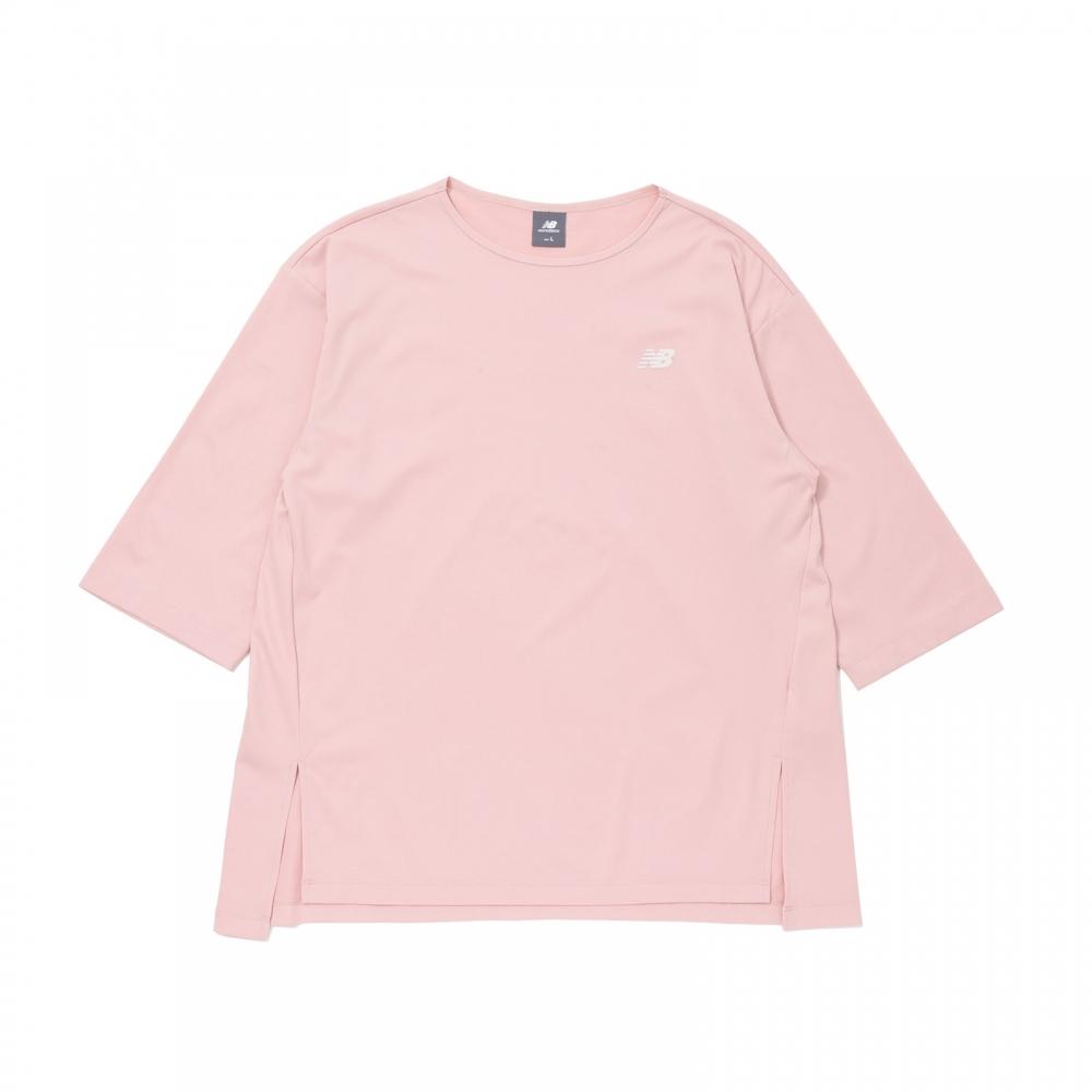 

New Balance Rashguard короткий рукав свитер PS1 розовый песок Awt45715 PS1 S