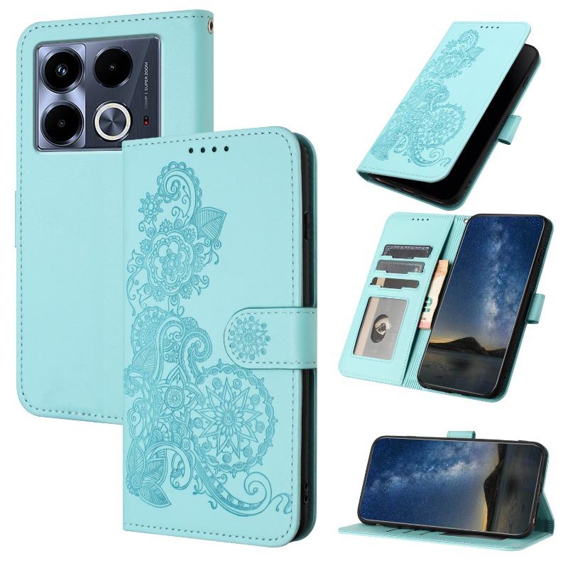 Flip Case For Tecno Pova 3 6 Neo Spark 30C Camon 30S Pro Go 1 2025 Pop 9 5G Leather Embossed Card Slots Wallet Casing Cover