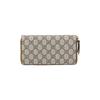 Gucci Vintage Logo Long Zipper Canvas And Leather Wallet Women wallet Ebony Brown 410102-KLQHG-8526