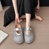 Hohle Hausschuhe Damen 2025 neu vielseitige Tasche Kopf Hausschuhe Damenmode vielseitige Freizeitschuhe