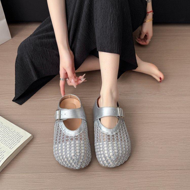 Hohle Hausschuhe Damen 2025 neu vielseitige Tasche Kopf Hausschuhe Damenmode vielseitige Freizeitschuhe