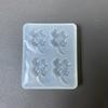 Silikonform Kleeblatt für Resin-Bastelarbeiten Schmuckzubehör DIY Kunstprojekte mit Glücksbringer-Design Leichtes Entformen Spülmaschinenfest