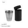 4PCS Stainless Steel Cups 170ml Mini Set Outdoor Practical Travel Mini Set Glasses For Whisky Wine Kitchen Dining Bar Home Tools