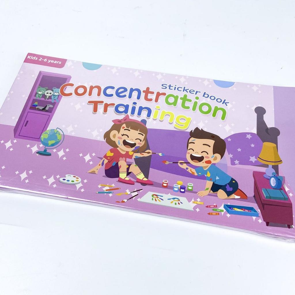 20 Nowych Naklejek Książka Skup się na Potencjalnym Rozwoju Naklejki dla Oświecenia Dzieci Wczesne Nauczanie Niemowląt