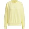 Logo Doubleknit Crew Sweatshirt Women's Yellow JJ3569