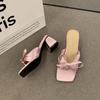 Mit Absatzschuhen für Damen Offene Zehen Sommer Damen Hausschuhe Sale Neuer Stil Top Designs Sandalen Hochwertiges Schuhwerk 39 Vip Pantoletten