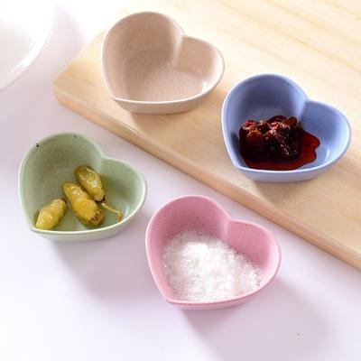 Heart Shape Seasoning Bowl Food Sauce Dish Appetizer Plates Tableware Bowl for Kitchen Tools Kitchen Accessories