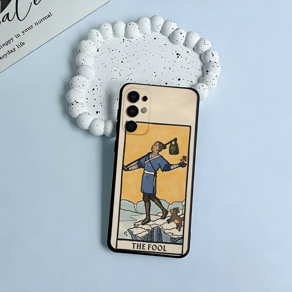 Avatar Tarot Black Soft Silicone Phone Case for Samsung S25, S24, S21, S22, S23, S30, Ultra, S20, Plus, FE, Lite