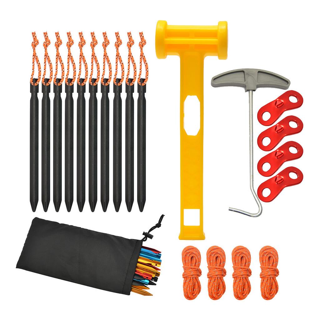 Reliable Aluminum Alloy Tent Stakes Must Have Camping Accessories for Stability & Easy Assembly and Easy Camping Set