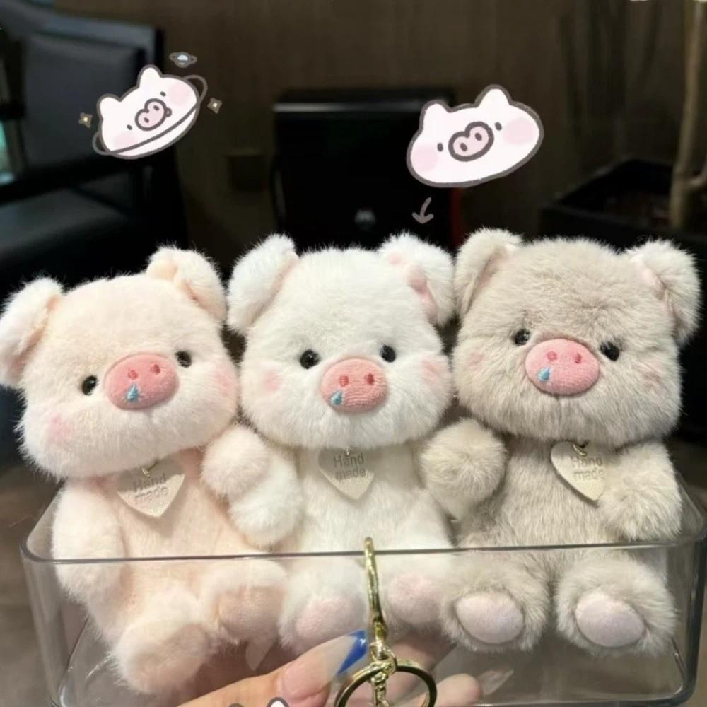 Cartoon Stuffed Pig Pendant Cute Bag Hanging Bag Charm Plush Pig Keychain  Gifts