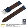 CASSIS Calfskin Watch Waterproof REIMS Dark with Replacement D10257A1061015 Strap, Backing, 15mm, Blue, Tool,