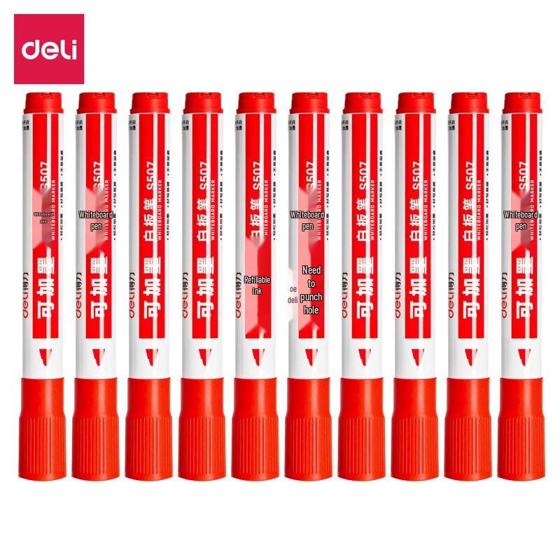 Deli Refillable Erasable Whiteboard Marker Pens