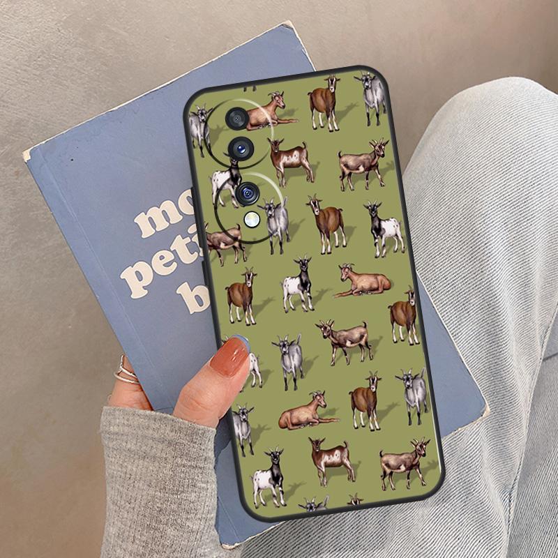 Cute Baby Pygmy Goat Case For Honor Magic 5 6 7 8 Pro Cover For Honor 200 400 Lite 50 70 90 X8a X8b X9a X9b X9c