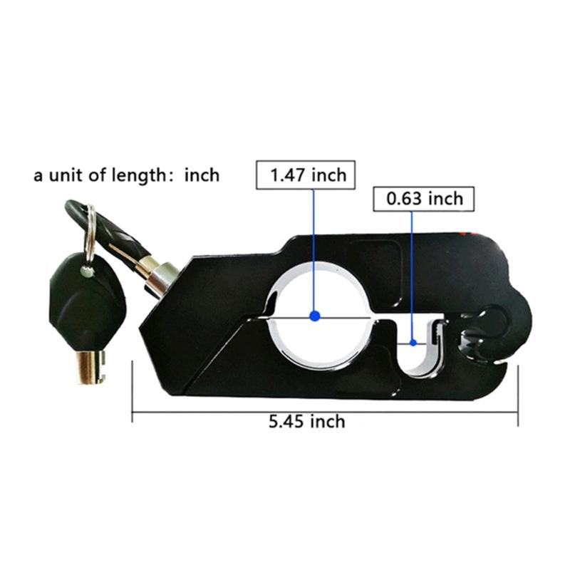 Motorcycle Grip Locks Handlebar Throttle Security Lock Heavy-Duty Anti-Theft Bike Handlebar Lock to Protect Motorcycles