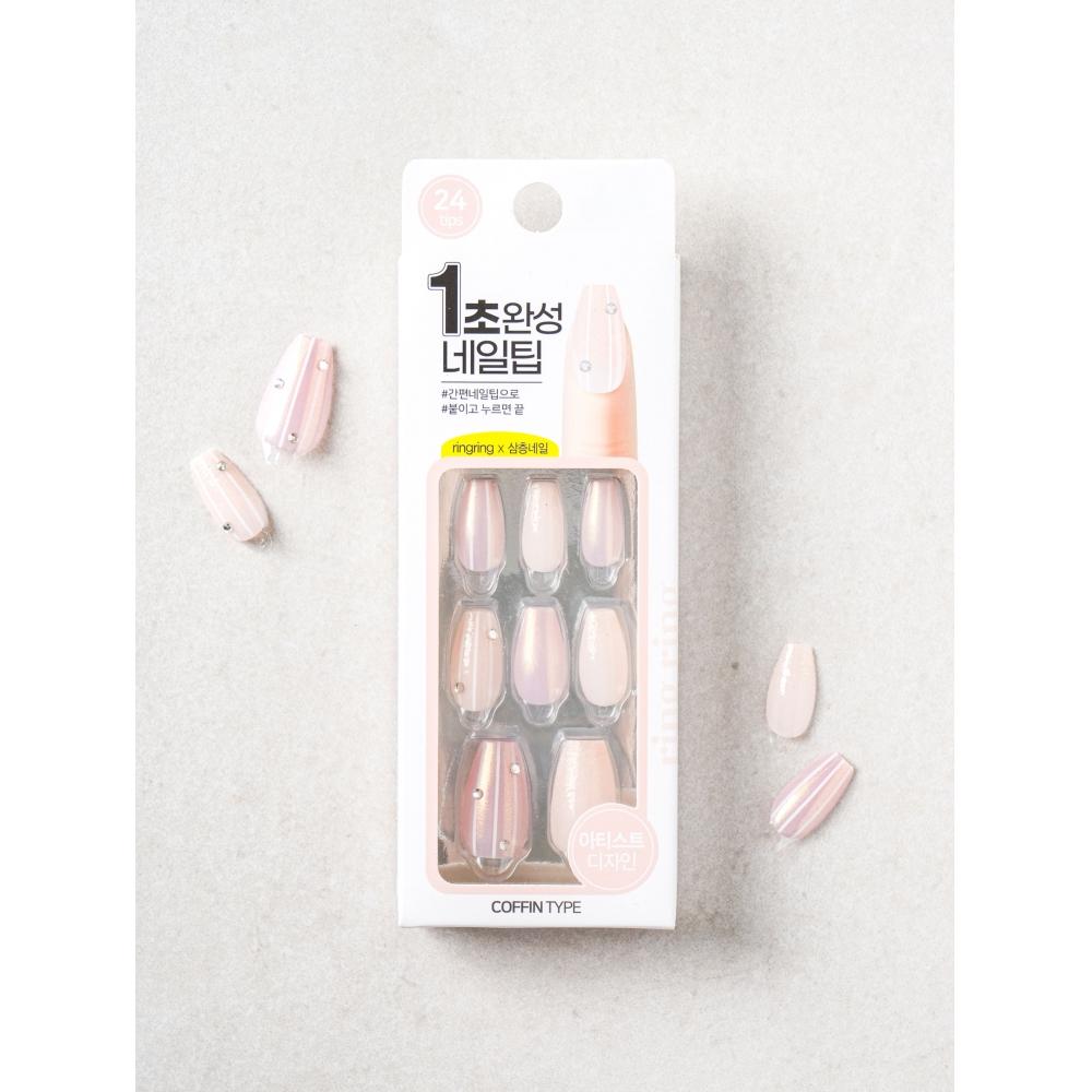 Daiso Ling Ling Coffin Art Nail Tips  4