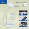 Compact USB-Rechargeable Clip-On Desk Lamp: 9-LED Eye Protection with Three-Color Display for Students