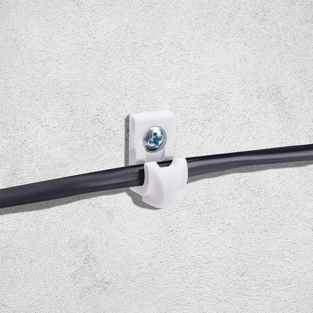 20pcs String Light Hooks Outdoor Screw Mount Clips For Patio Decor Wall Hangers Shelves Clips Wire Fixings Party Decoration